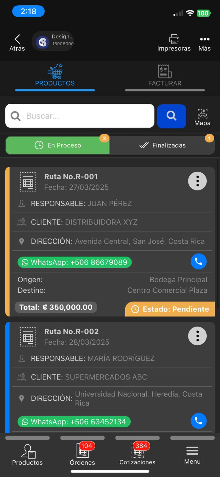 Información de ruteo con etiquetas de estado